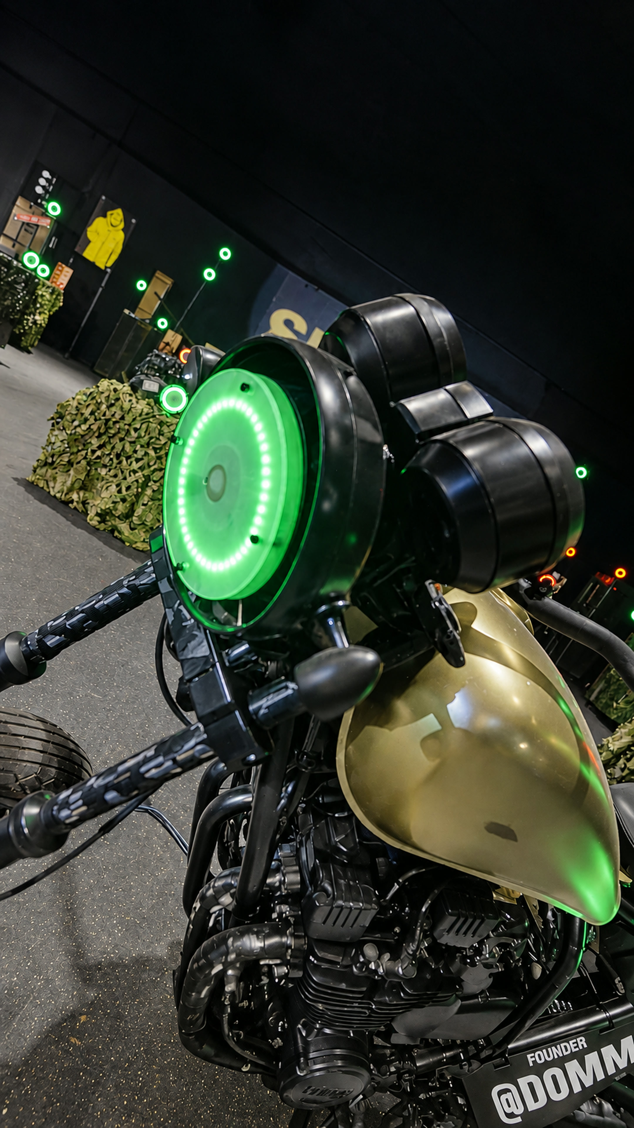 Target ring green bike
