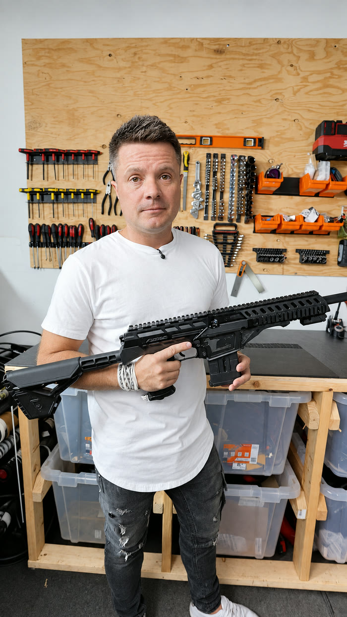 Founder rifle portrait